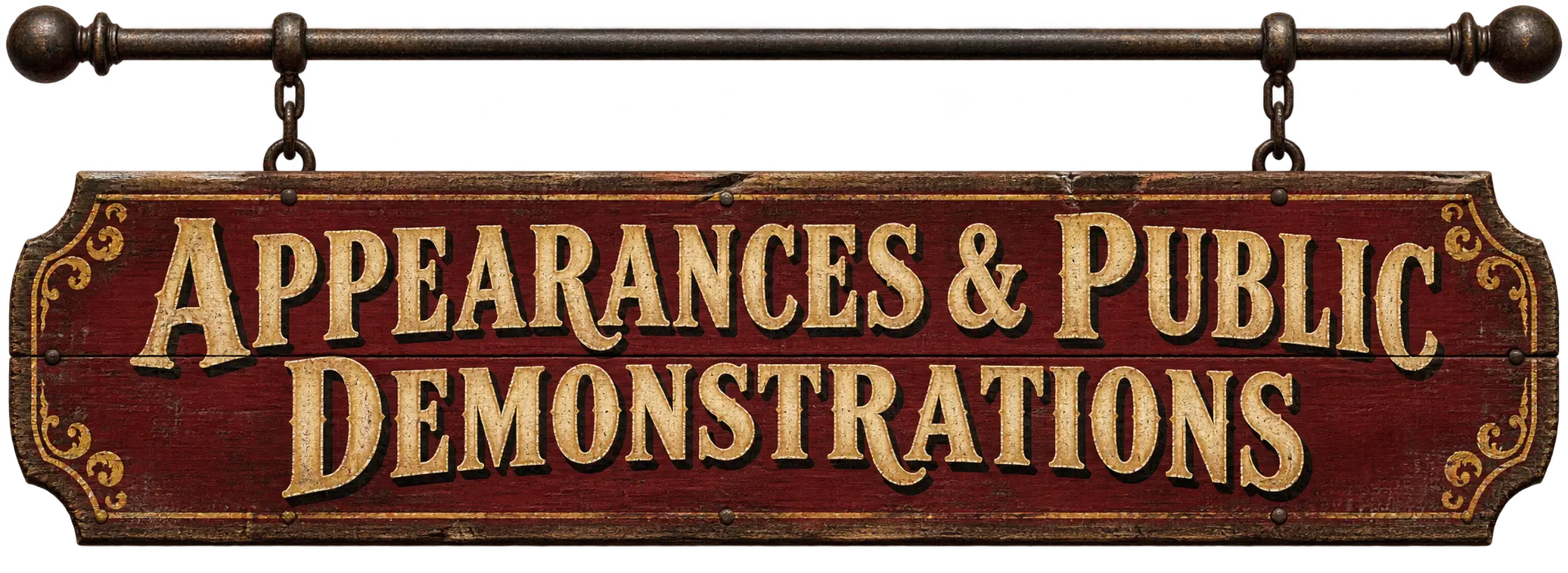 Appearances & Public Demonstrations