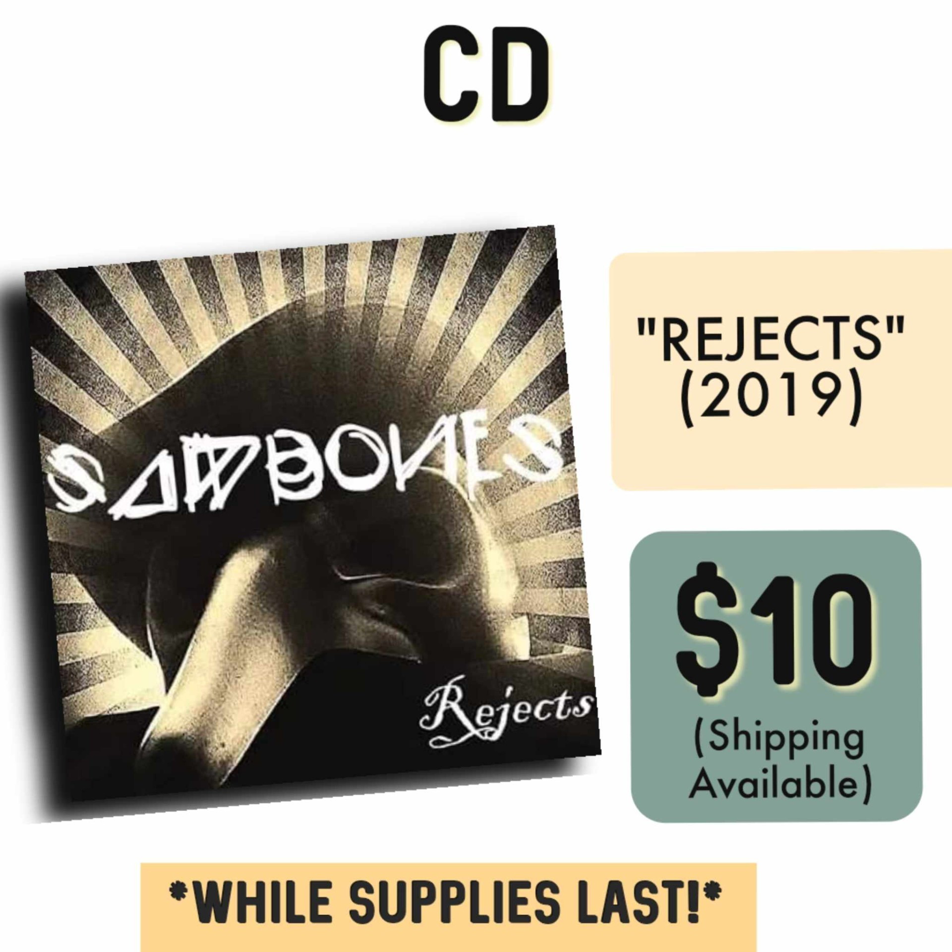 Sawbones Rejects six-song CD and album artwork